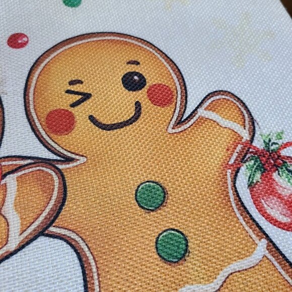 Christmas Pillow Cover Lumbar Decorative Case Holiday Xmas Gingerbread Decor - Picture 6 of 13